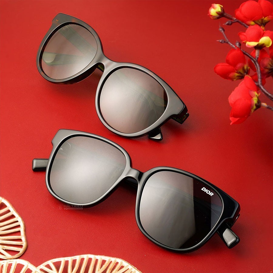Dior Unisex - Gọng kính Nhựa Acetate - Chống tia UV - Mã DIORFLAG1_55_807_IR (8) Mắt kính Dior DIORFLAG1_55_807_IR chính hãng 100% - Ảnh 4