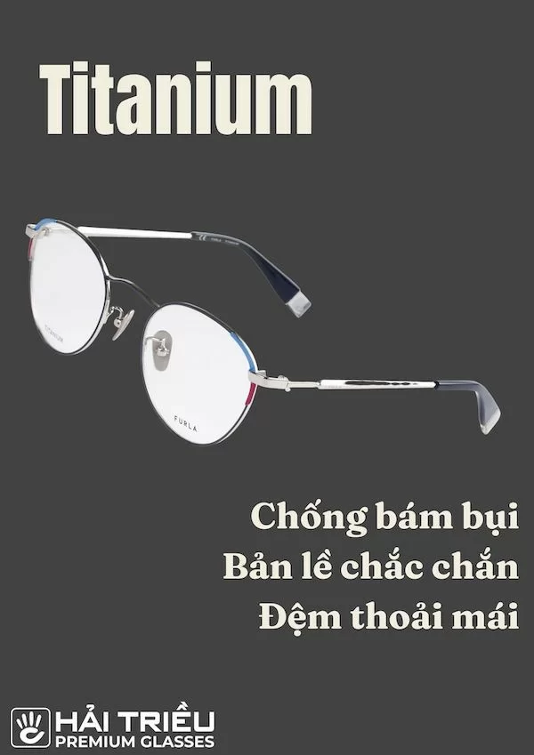 Furla Nữ - Gọng kính Titanium - Mã VFU411J_0514 (6) Mắt kính Furla VFU411J_0514 chính hãng 100% - Ảnh 3