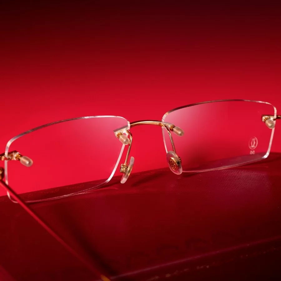 Cartier Louis Cartier Precious Nam - Gọng kính Vàng 18K nguyên khối - Mã EYP00012_CT0070O_003 (15) Những đường nét tinh xảo ở mặt sau kínhCartier Louis Cartier Precious EYP00012_CT0070O_003