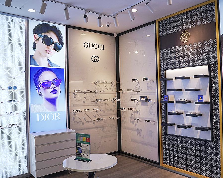 Gucci Nam - Gọng kính Kim loại - Lọc tia UV - Mã GG0610SK_56_001 (11) Mắt kính Gucci GG0610SK_56_001 chính hãng 100% - Ảnh 8