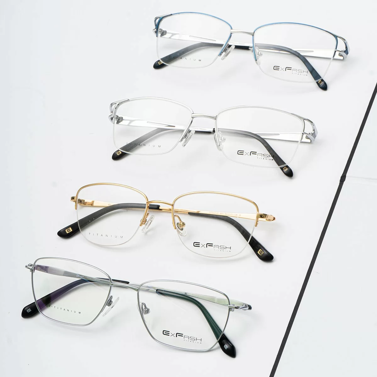 Exfash Nữ - Gọng kính Titanium - Mã EF81251T_903 (11) EF40254T 542 EF81251T 672 EF81251T 903 EF89253T 901 EF38285T 001 7