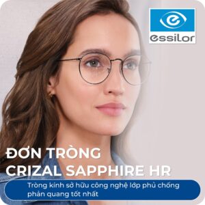 Cận 8 độ nhìn được bao xa, nặng không, mổ mắt được không? (25) don trong crizal sapphire HR