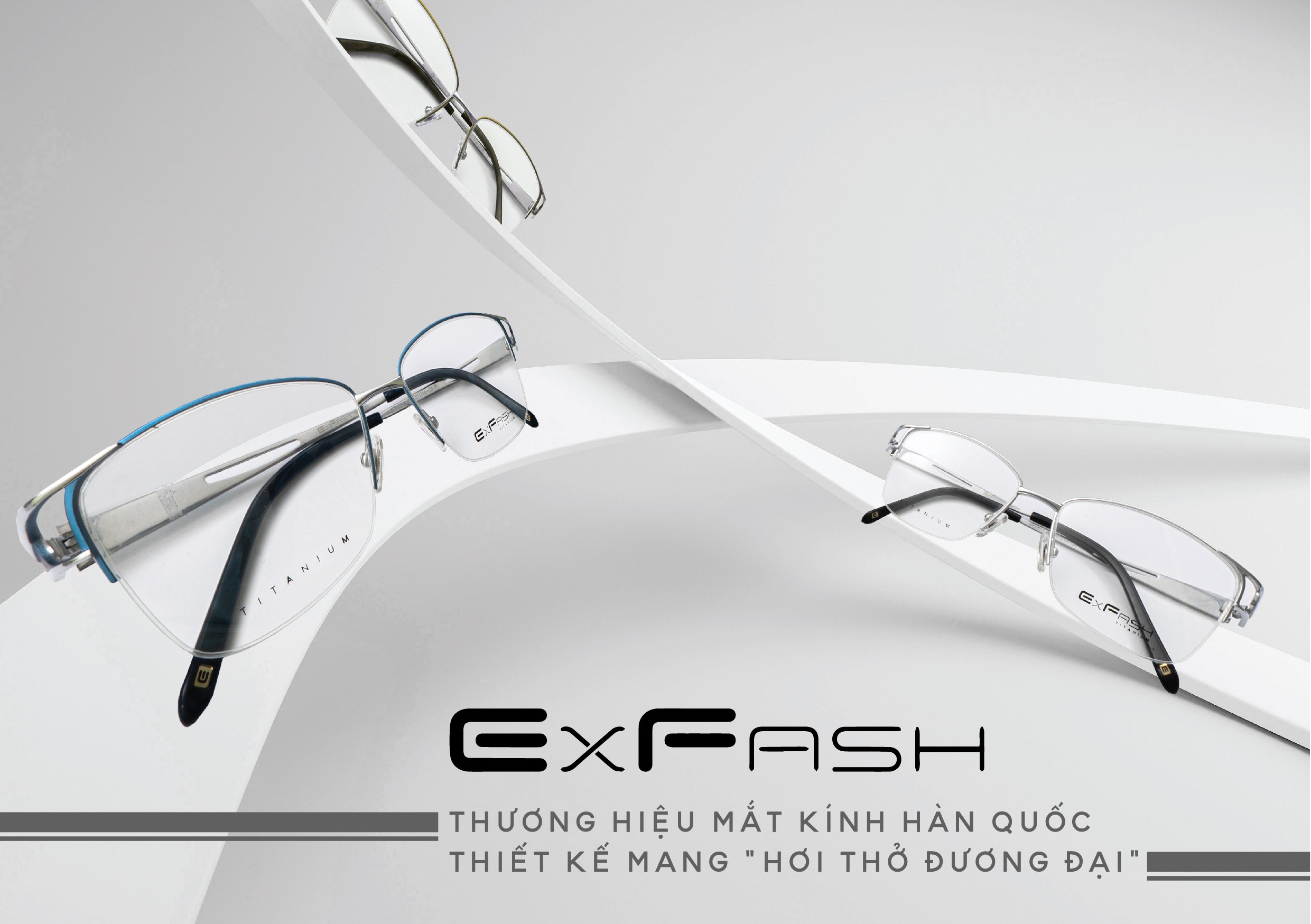 Exfash Nữ - Gọng kính Titanium - Mã EF89253T_903 (5) Mắt kính Exfash EF89253T_903 chính hãng 100% - Ảnh 1