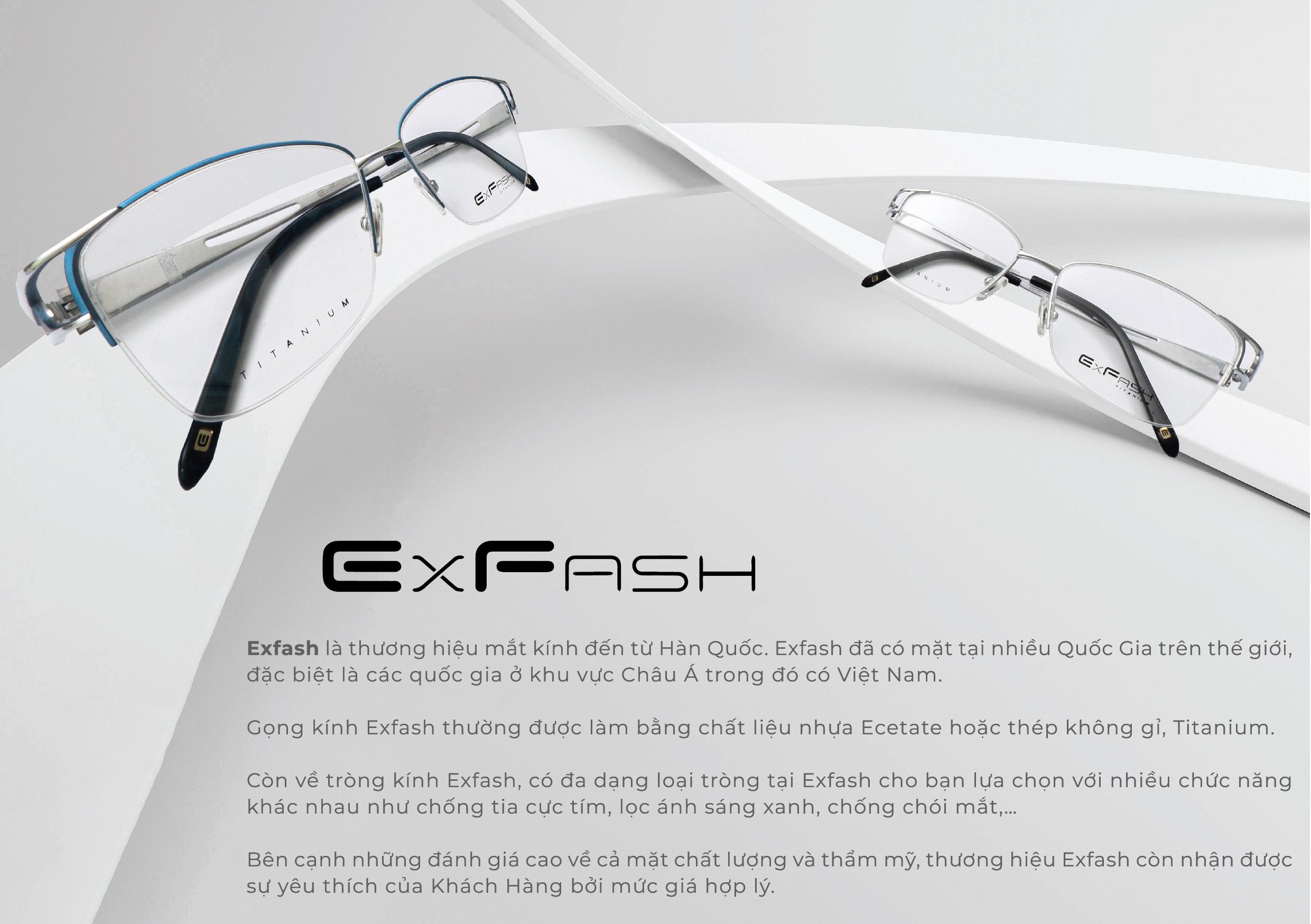 Exfash Nữ - Gọng kính Titanium - Mã EF89253T_903 (6) Mắt kính Exfash EF89253T_903 chính hãng 100% - Ảnh 2