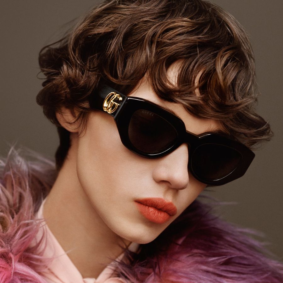 Gucci Rectangular Unisex - Gọng kính Kim loại - Mã GG0605O_52_001 (11) Mắt kính Gucci GG0605O_52_001 chính hãng 100% - Ảnh 8