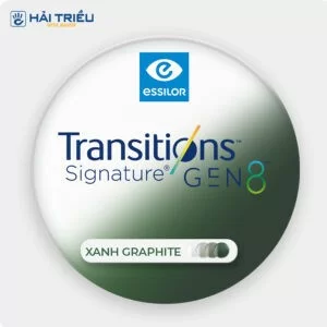 (Đa tròng đổi màu) Essilor Essentials Active Plus - Transitions Signature Gen 8, Sun X - Dành cho người hay di chuyển (7) Tròng kính đổi màu xanh graphite Essilor Essentials Active Plus Transitions Signature GEN 8