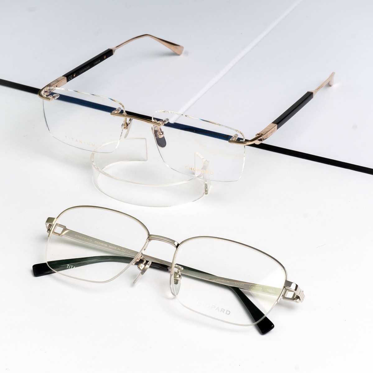 Chopard Nam - Gọng kính Titanium, Mạ vàng - Mã VCHD66_08FF (8) DSC02749