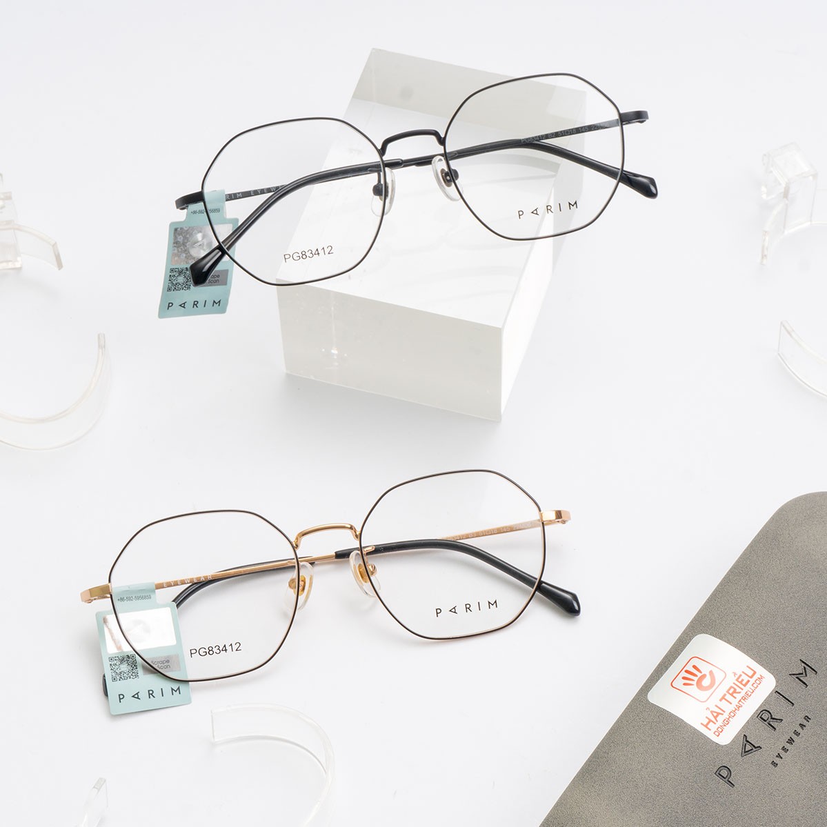 Parim Nữ - Gọng kính Kim loại - Mã PG83412_B2 (5) PaRim PG83412 B2 PG83412 B3 1