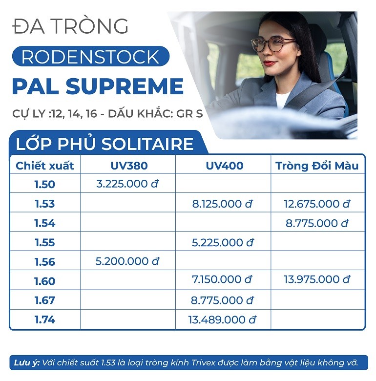 Kính đa tròng Rodenstock Pal Supreme phù hợp cho người làm việc trong nhà và lái xe (1) bang gia da trong pal supreme