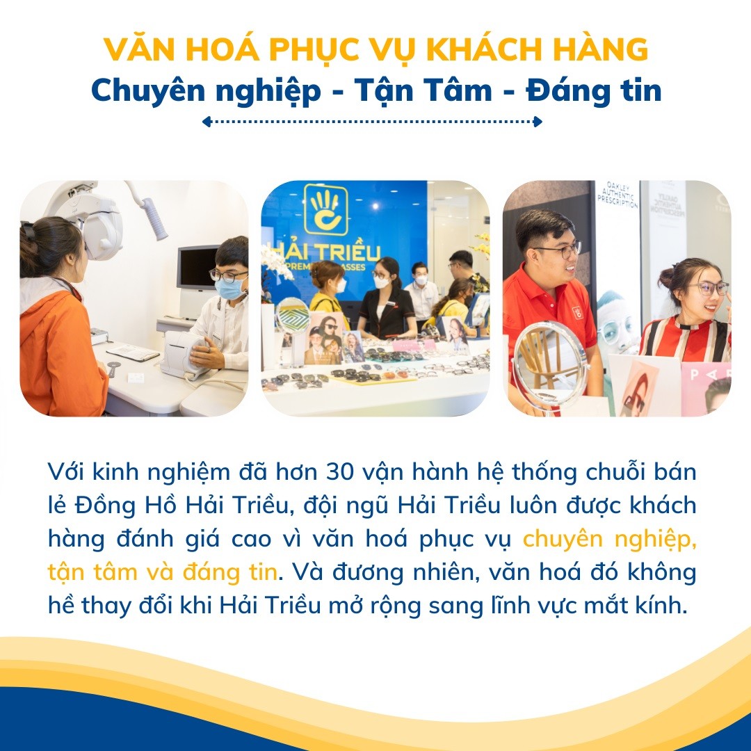 Dịch vụ đo mắt cận, kiểm tra thị lực và tư vấn từ chuyên gia (19) Văn hóa phục vụ tận tâm khi đi kiểm tra độ cận của mắt