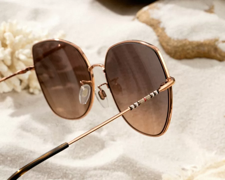 Burberry Nữ - Gọng kính kim loại - Chống tia UV, chống va đập - Mã 0BE3136D_1337G9_60 (5) Gọng kính Burberry 0BE3136D_1337G9_60 kim loại