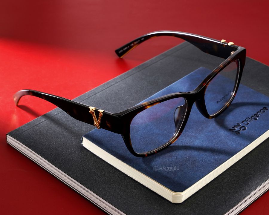 Khung kính hình thang Versace VE3283A_108 thời trang