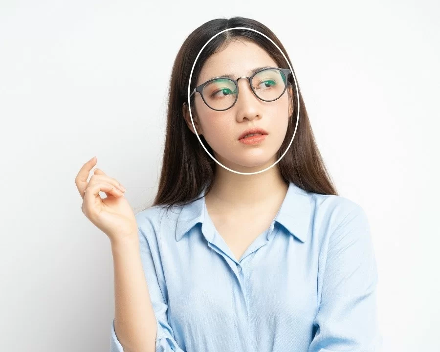 Mặt trái xoan nên đeo kính gì? 5 kiểu kính cho mặt trái xoan (12) Mặt trái xoan nên đeo kính gì? 5 kiểu kính cho mặt trái xoan