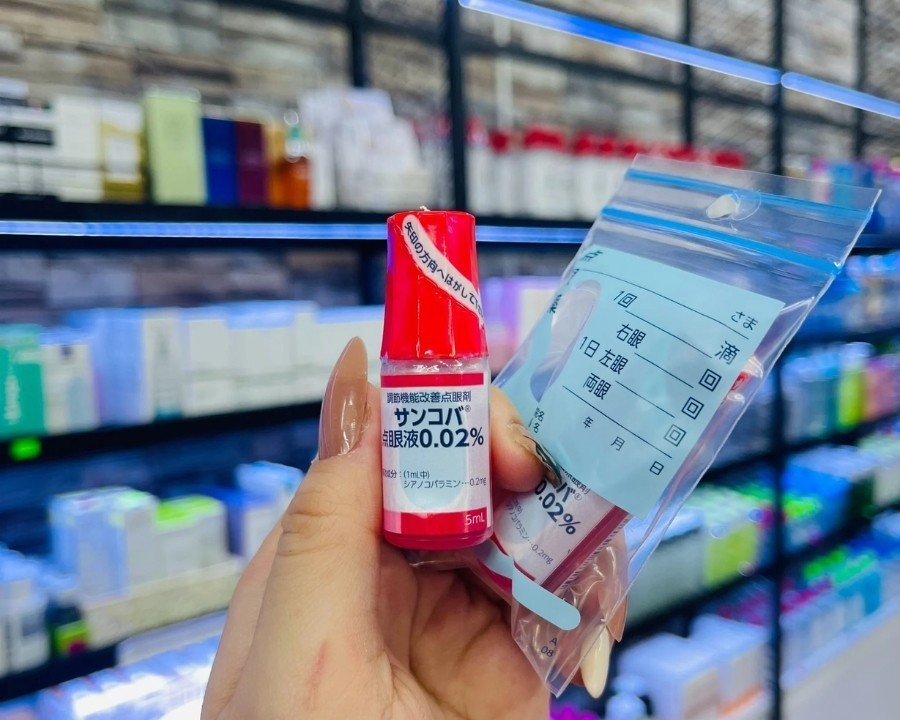 TOP 15 loại thuốc nhỏ mắt cận tốt và hiệu quả nhất hiện nay (2) Thuốc nhỏ mắt cận Sancoba giúp tăng cường chức năng thần kinh mắt