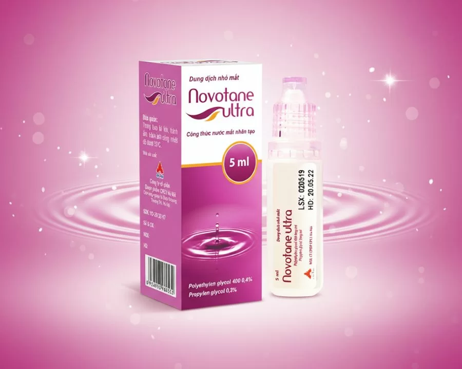 Novotane Ultra – nước mắt nhân tạo dưỡng ẩm sâu, bảo vệ giác mạc, hỗ trợ phục hồi sau phẫu thuật và giảm khô mắt mạn tính.
