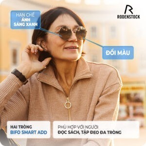Cách phân biệt mắt kính cận, kính thường, thật và giả chi tiết (23) trong kinh chong anh sang xanh doi mau rodenstock bifo smart add