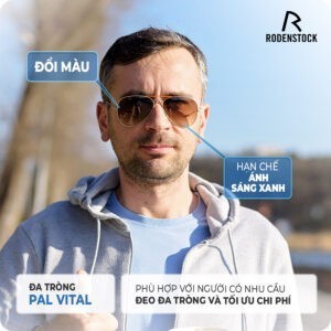 Trong kinh doi mau chong anh sang xanh Rodenstock Pal Vital