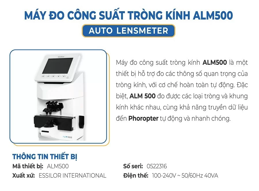 may do cong suat trong kinh alm500