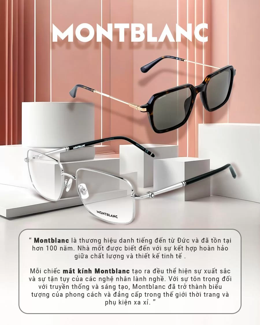 Montblanc Nam - Gọng kính Kim loại, Nhựa - Mã MB0243O_54_005 (4) Mắt kính Montblanc chính hãng 100%