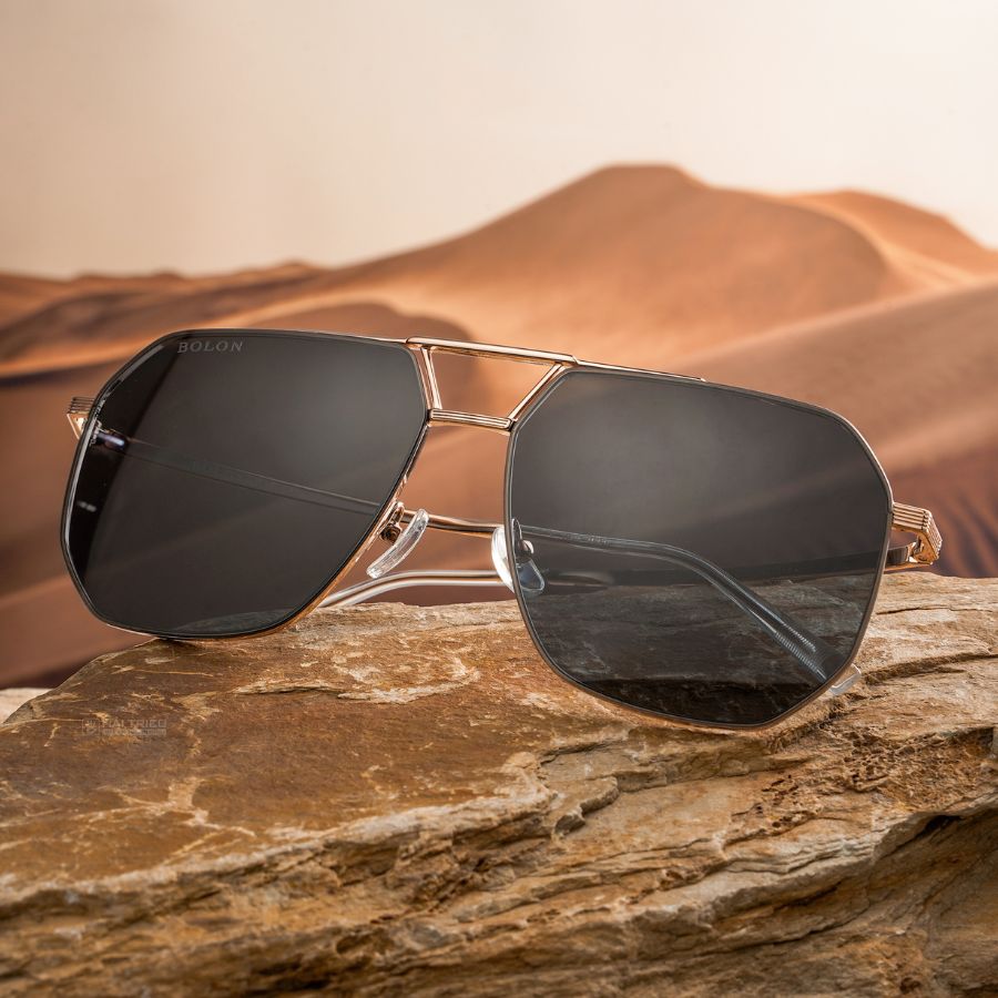 Bolon Stanley Unisex - Gọng kính Kim loại - Chống tia UV, Phân cực - Mã BL7150_C30.CS (5) Mắt kính Bolon BL7150_C30.CS chính hãng 100% - Ảnh 2