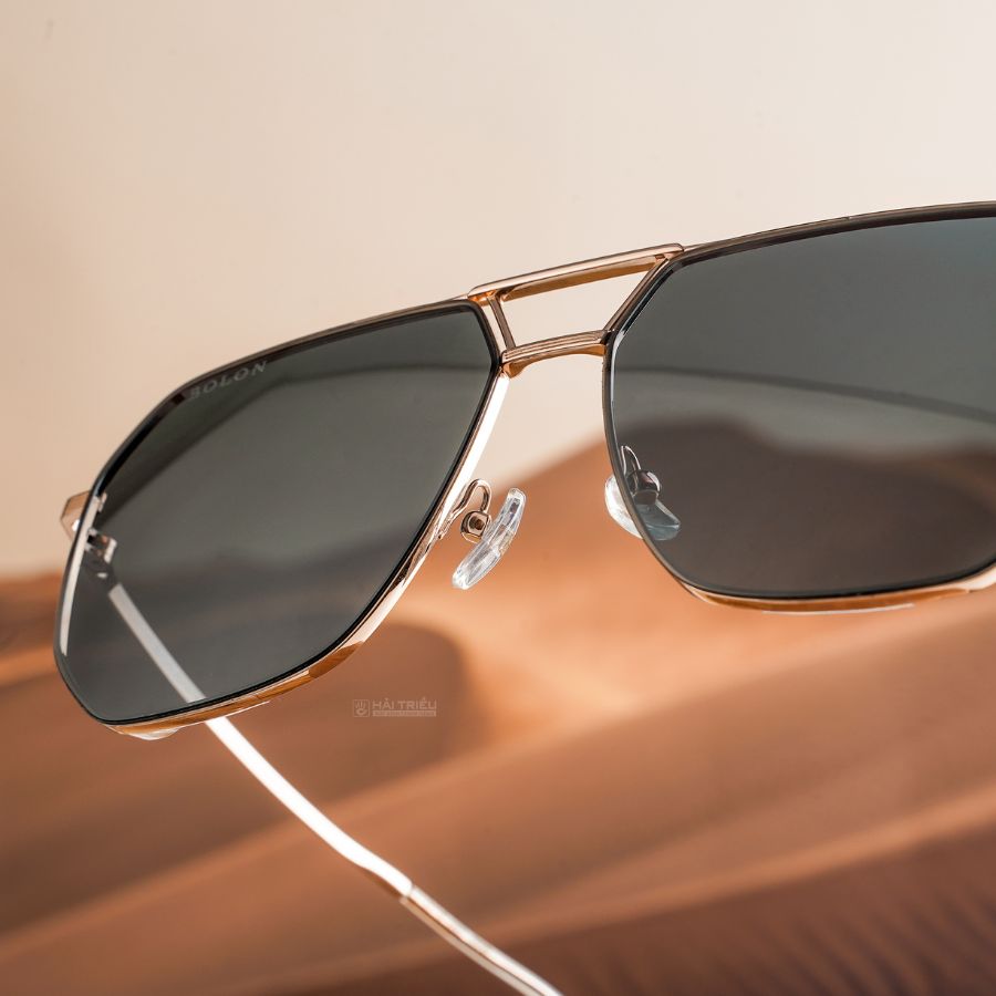 Bolon Stanley Unisex - Gọng kính Kim loại - Chống tia UV, Phân cực - Mã BL7150_C30.CS (8) Mắt kính Bolon BL7150_C30.CS chính hãng 100% - Ảnh 4