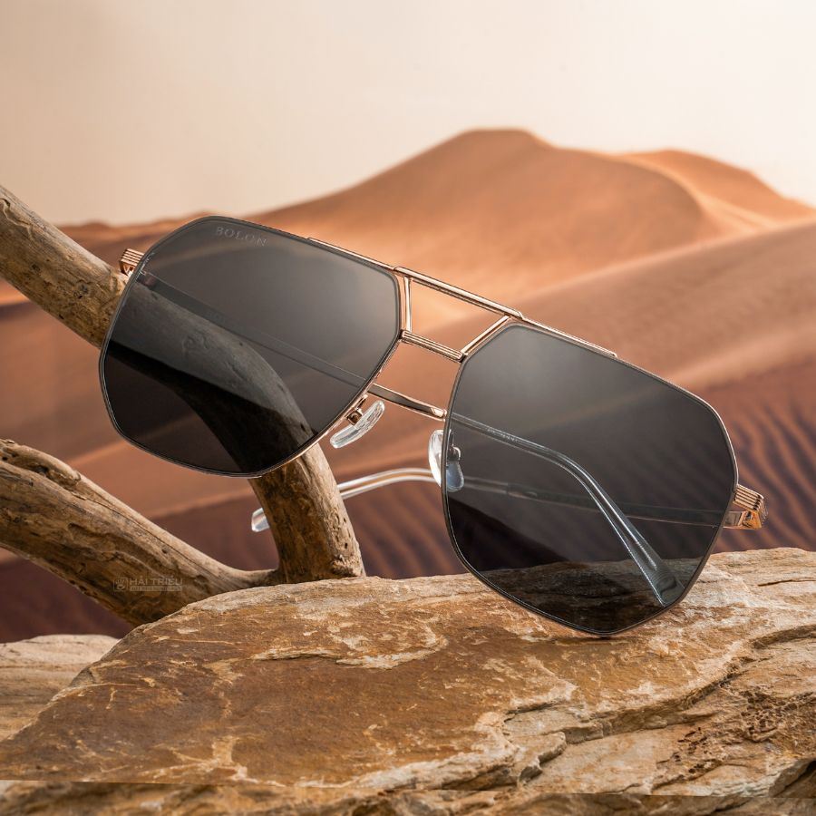 Bolon Stanley Unisex - Gọng kính Kim loại - Chống tia UV, Phân cực - Mã BL7150_C30.CS (7) Mắt kính Bolon BL7150_C30.CS chính hãng 100% - Ảnh 7