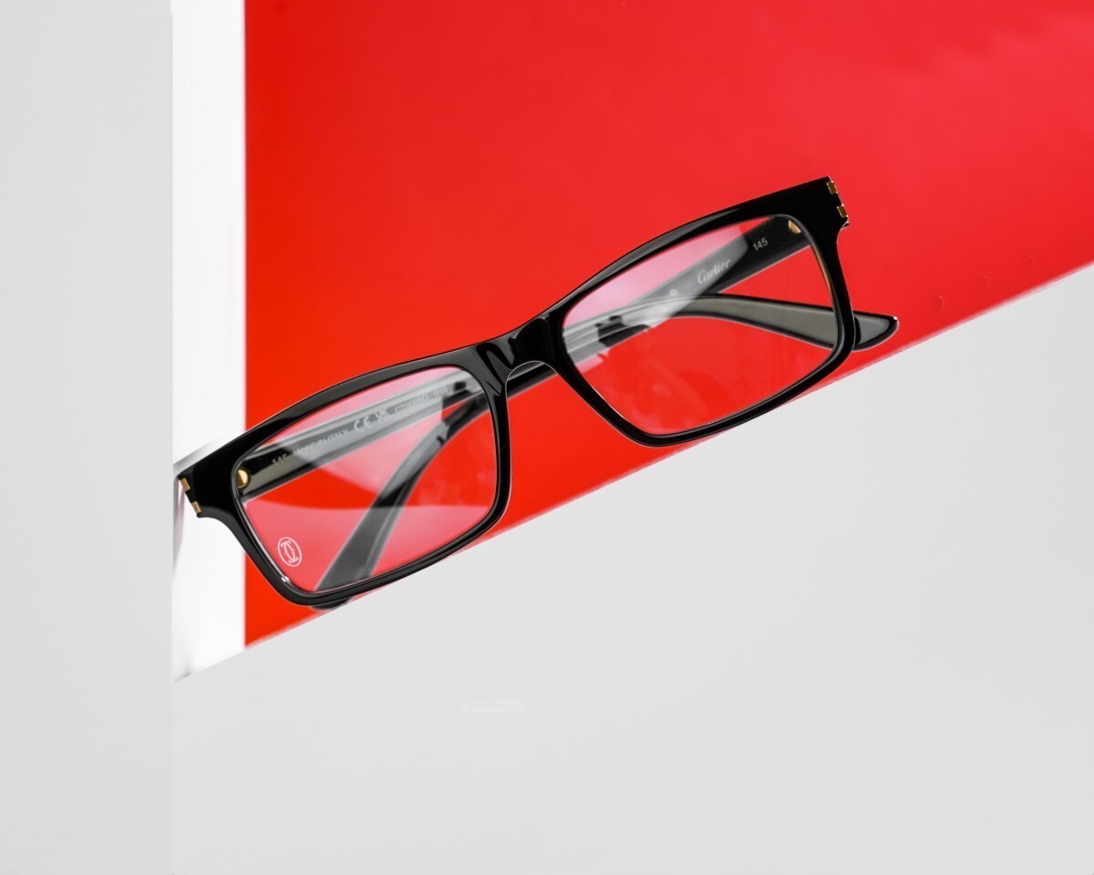 Cartier Signature C Unisex - Gọng kính Nhựa, Mạ vàng - Mã CT0005O_010 (8) Mắt kính Signature C de Cartier CT0005O_010 chính hãng 100% - Ảnh 4