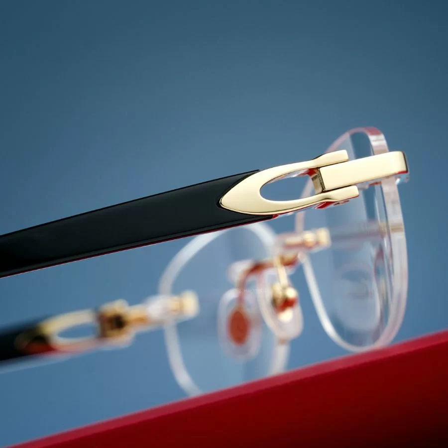 Cartier Signature C Unisex - Gọng kính Nhựa - Kim loại - Mã CT0318O_001 (8) Biểu tượng chữ C - Đặc trưng của BST Signature C de Cartier