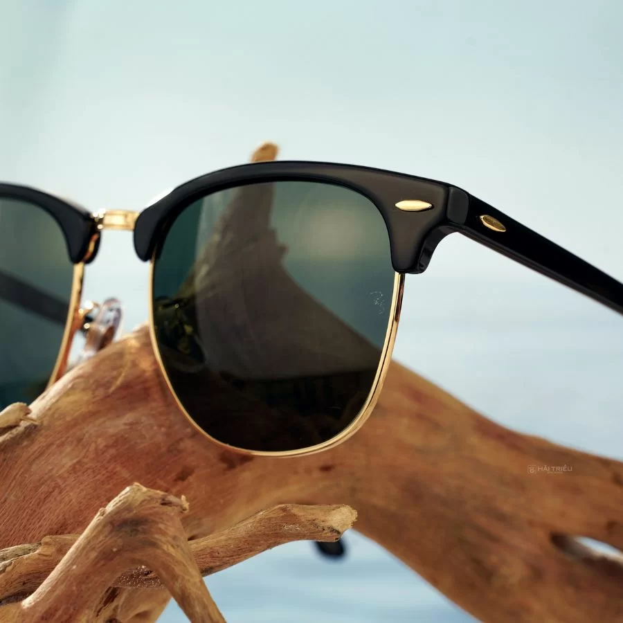 RayBan Clubmaster Unisex - Gọng kính Nhựa - Tròng kính Polarized - Mã 0RB3016F_901/58_55 (8) mat kinh rayban rb3016 901 58 chinh hang 100 6