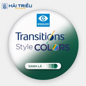 (Đơn tròng đổi màu) Essilor Transitions Style Color - Bảng màu thời trang, định hình phong cách (9) Tròng đổi màu xanh lá Essilor Transition Style Color Gen 8