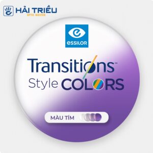 (Đơn tròng đổi màu) Essilor Transitions Style Color - Bảng màu thời trang, định hình phong cách (10) Tròng đổi màu tím Essilor Transition Style Color Gen 8