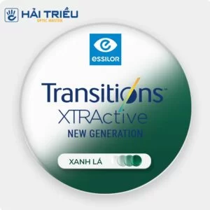 (Đơn tròng đổi màu) Essilor Xtractive - Lý tưởng ngay trong ô tô (7) Tròng kính đổi màu xanh lá Essilor Transitions Xtractive