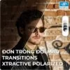 (Đơn tròng) Essilor Xtractive Polarized - Tròng kính đổi màu chống chói ấn tượng (28) Đơn tròng đổi màu Transitions Xtractive Polarized chính hãng 100%