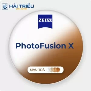 (Đơn tròng đánh) Zeiss ClearView Photofusion X - Tròng kính đổi màu chống ánh sáng xanh ưu việt - Thế hệ 2023 (8) Tròng kính đổi màu trà ZeissPhotofusion X
