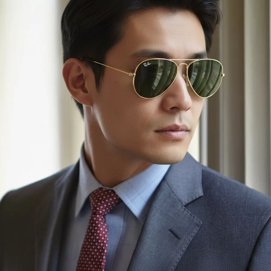 Size kính 62mm phù hợp với nam giới có gương mặt lớn