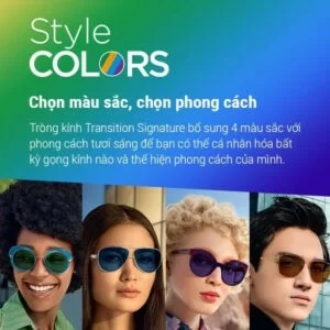 (Đơn tròng đổi màu) Essilor Transitions Style Color - Bảng màu thời trang, định hình phong cách (2) Essilor Transitions Style Color