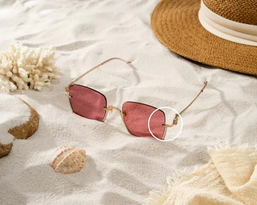 Gucci Nữ - Gọng kính kim loại - Lọc tia UV, chống va đập - Mã GG1279S_54_003 (4) Kiểu gọng kính bắt ốc bền bỉ