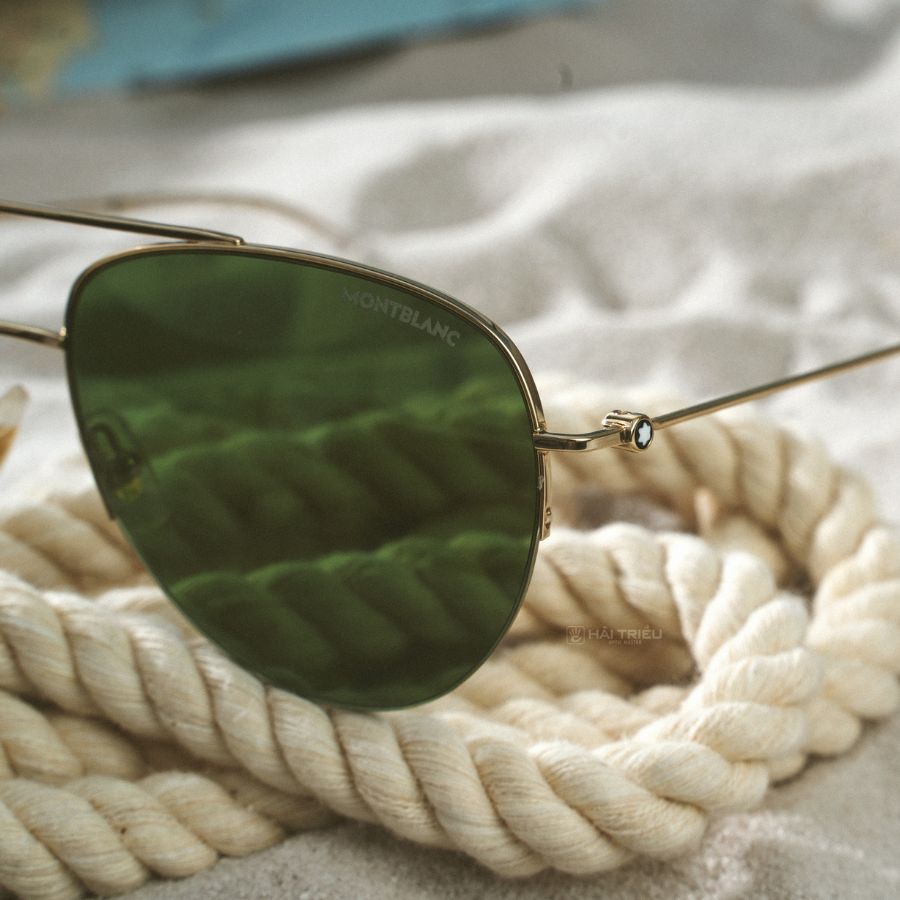 Montblanc Pilot Unisex - Gọng kính Kim loại - Lọc tia UV - Mã MB0074S_59_002 (7) Tròng kính Polycarbonate nhẹ với khả năng chống 100% tia UV
