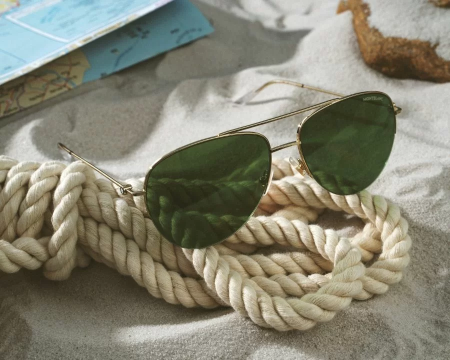 Montblanc Pilot Unisex - Gọng kính Kim loại - Lọc tia UV - Mã MB0074S_59_002 (4) Mắt kính Montblanc MB0074S_59_002