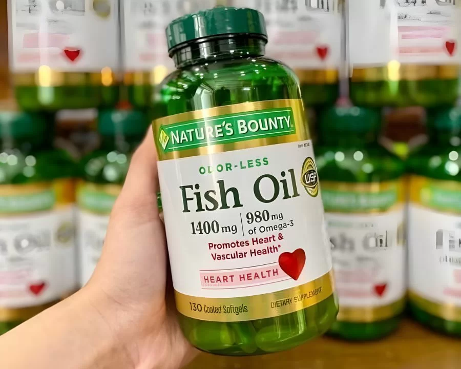 Dầu cá tốt cho mắt cận không? TOP 12 dầu cá tốt nhất 2025 (15) Nature’s Bounty Fish Oil Omega 3 1200mg