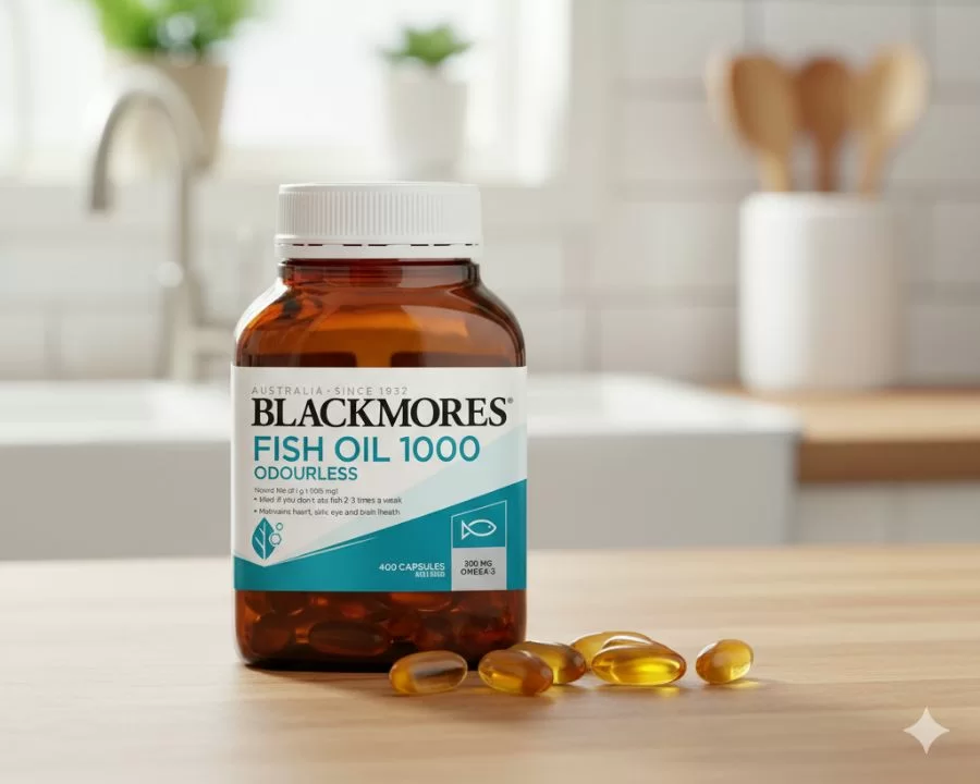 Dầu cá tốt cho mắt cận không? TOP 12 dầu cá tốt nhất 2025 (9) Blackmores Fish Oil – Dầu cá tốt cho mắt cận ở mọi lứa tuổi