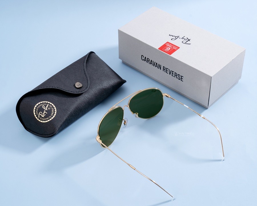 RayBan Aviator Reverse Unisex - Gọng Kim loại - Lọc tia UV - Mã 0RBR0101S_001VR_59 (7) Bao bì, hộp đựng và kính Aviator Reverse