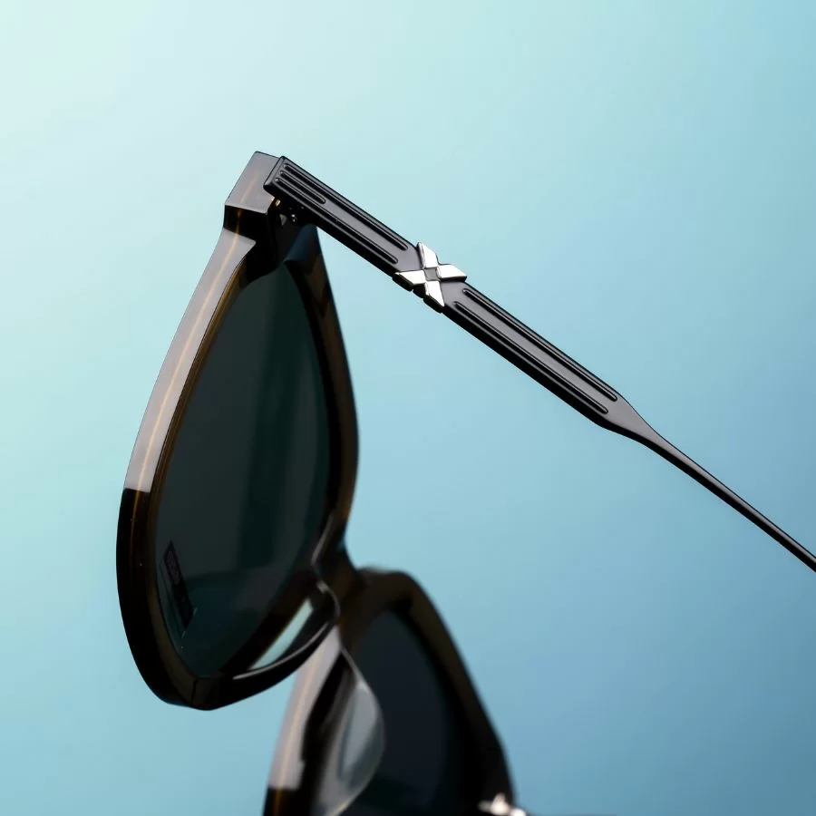 Molsion Unisex - Gọng kính Kim Loại - Chống tia UV, Phân cực - Mã MS3056_C20.CS (5) Gọng kính Molsion kim loại mỏng, nhẹ, an toàn cho da