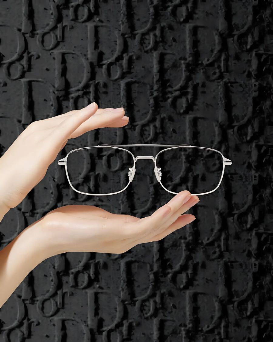 Dior Unisex - Gọng kính Kim loại - DIORBLACKSUITON2U_F000 (4) Thiết kế tinh tế, tối giản, cao cấp, thanh lịch của kính mắt Dior DIORBLACKSUITON2U_F000