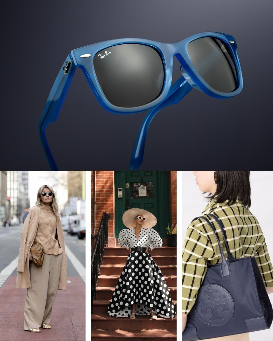 RayBan Original Wayfarer Change Unisex - Gọng nhựa Acetate - Đổi màu - 0RB2140F_1409B1_52 (9) Kính Wayfarer Change (Xanh Navy) phù hợp với các loại trang phục (hoạt tiết, đơn sắc, phụ kiện)