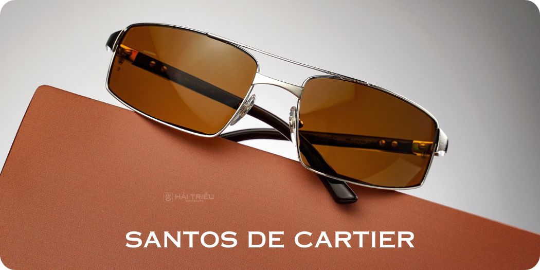 Mắt kính Cartier Santos chính hãng 100%