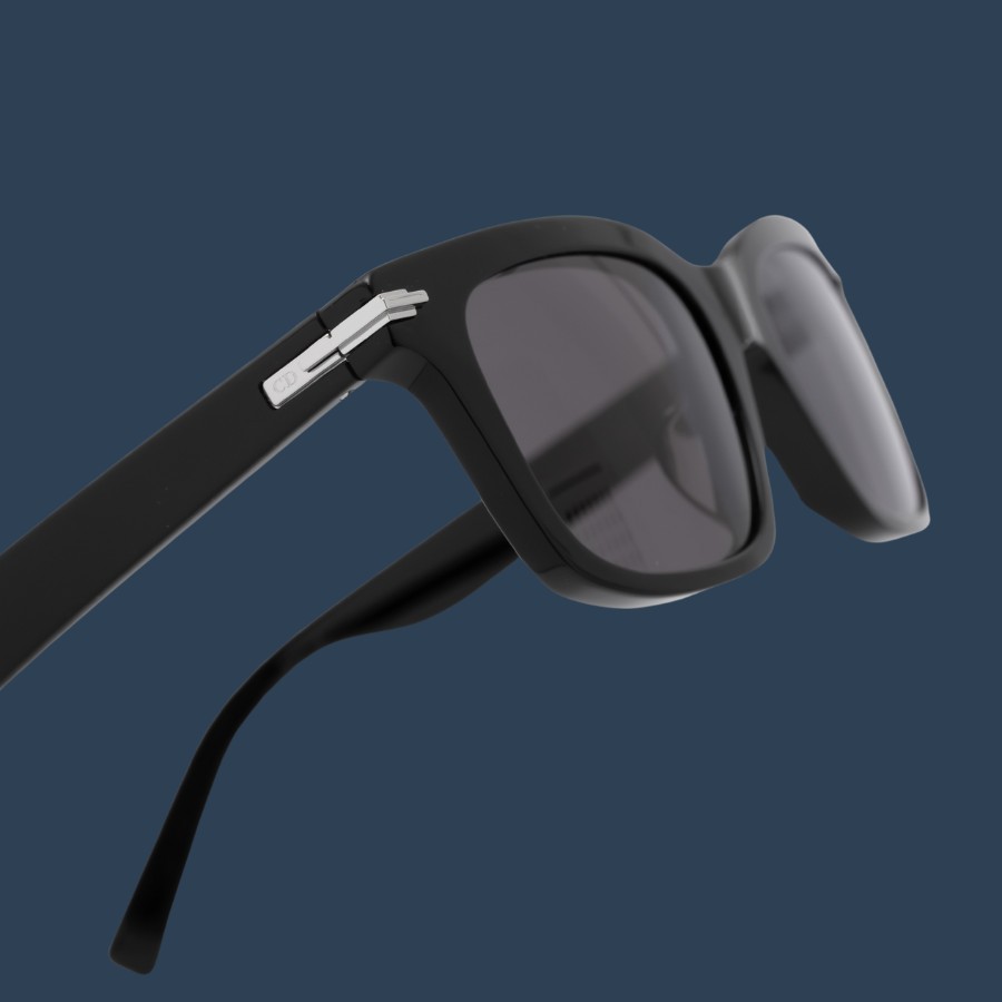 Dior Nam - Gọng kính Nhựa - Chống tia UV - Mã DIORBLACKSUITS11F_10A0 (8) Chi tiết bản lề kim loại giúp tạo điểm nhấn nổi bật trên gọng kính