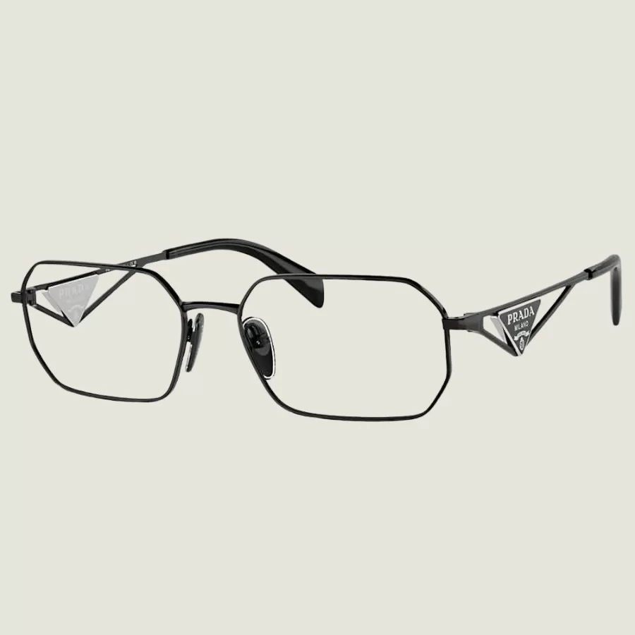 Gọng kính đa giác Prada 0PRA51V_1AB1O1_53 thanh mảnh, phù hợp với mọi khuôn mặt