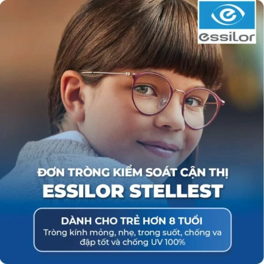 Cận 5 độ nhìn được bao xa, là nặng hay nhẹ? (8) Tròng kính làm giảm tiến triển cận thị Essilor Stellest