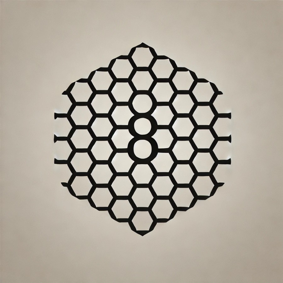 Chopard Nam - Gọng kính Kim loại, Mạ vàng - Mã VCHG58_0400 (6) Con số 8 là hình ảnh biểu tượng trong cấu trúc tổ ong